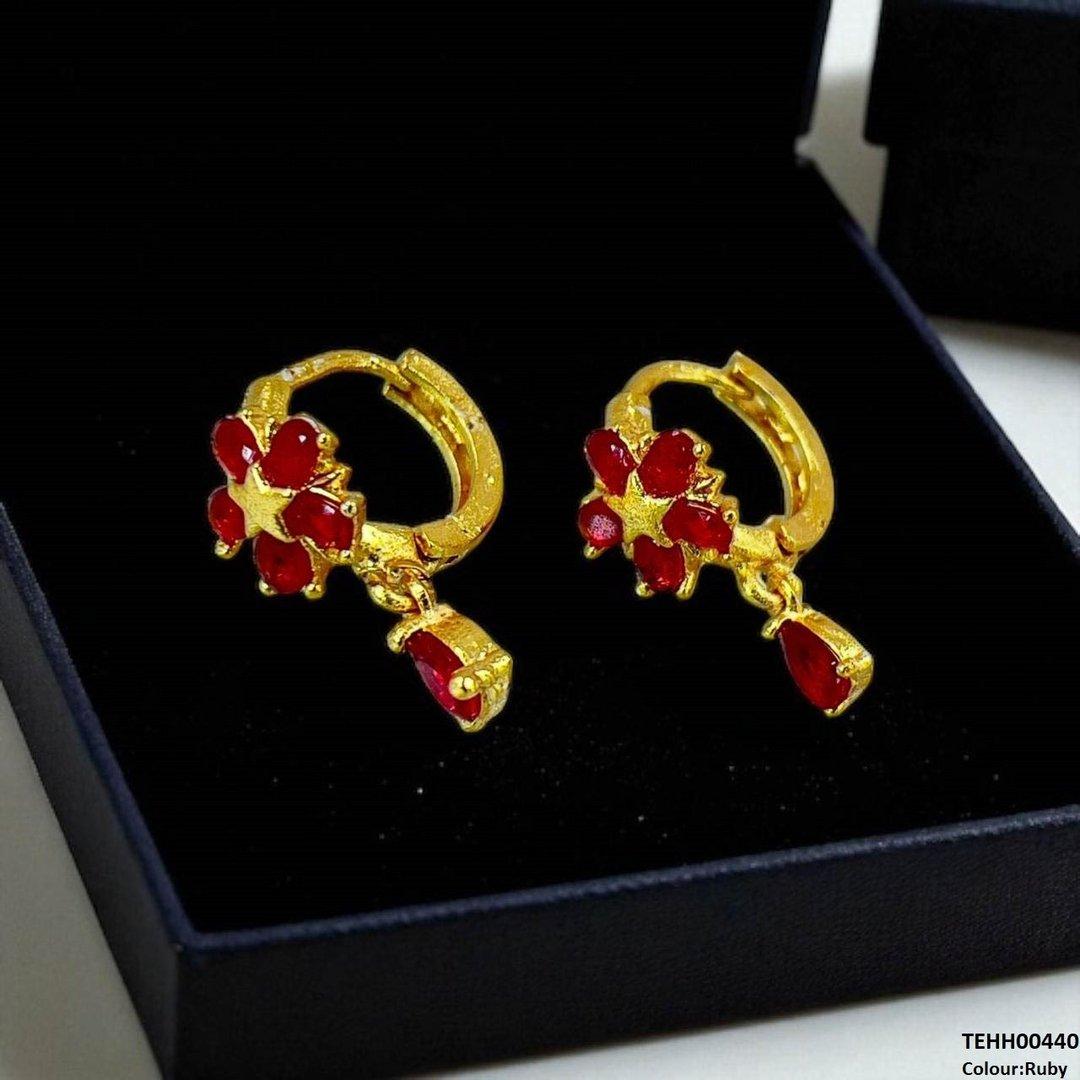 TEHH00440 FRN Tear Drop Hoops Pair - TEHH