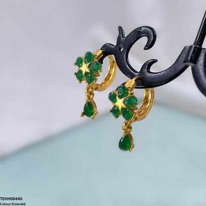 TEHH00440 FRN Tear Drop Hoops Pair - TEHH