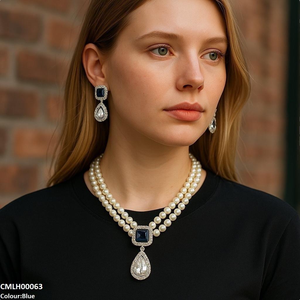 CMLH00063 SDQ Square/Tear Drop Mala Set - CMLH