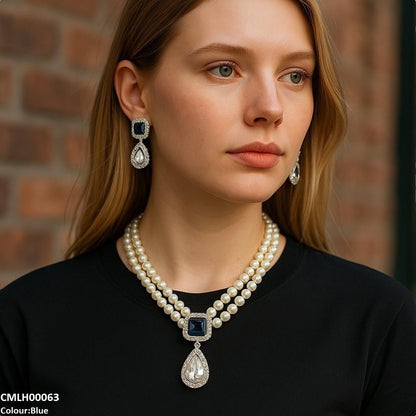 CMLH00063 SDQ Square/Tear Drop Mala Set - CMLH