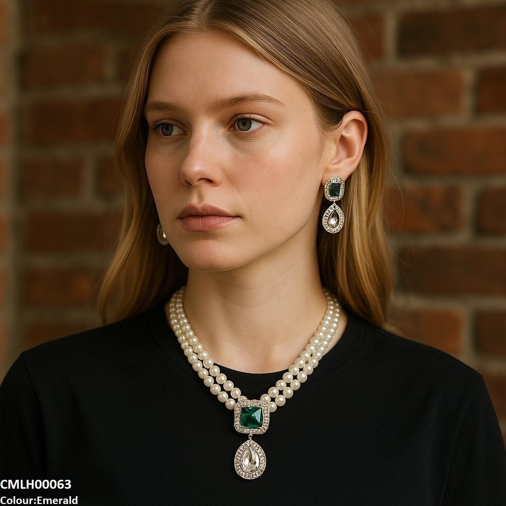 CMLH00063 SDQ Square/Tear Drop Mala Set - CMLH