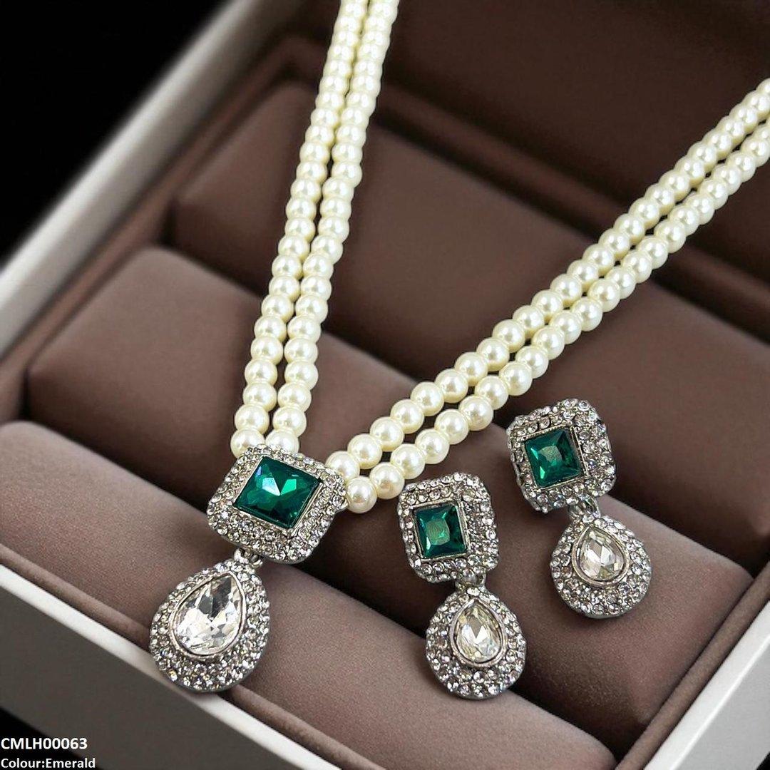 CMLH00063 SDQ Square/Tear Drop Mala Set - CMLH