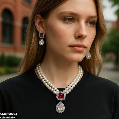 CMLH00063 SDQ Square/Tear Drop Mala Set - CMLH