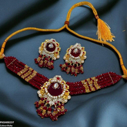 PCKH00237 SDQ Tear/Flower Neck Choker Set- PCKH