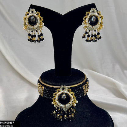 PCKH00237 SDQ Tear/Flower Neck Choker Set- PCKH