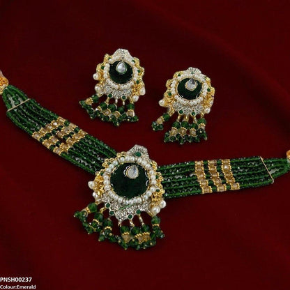 PCKH00237 SDQ Tear/Flower Neck Choker Set- PCKH