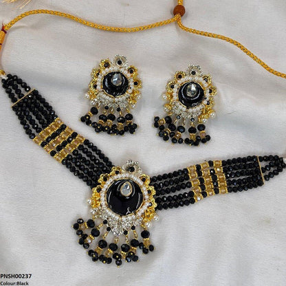 PCKH00237 SDQ Tear/Flower Neck Choker Set- PCKH