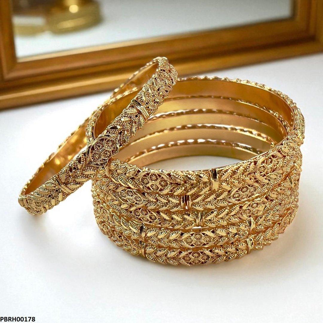 PBRH00178 MZM  Rope Twist Bangles 6 Pcs Set - PBRH