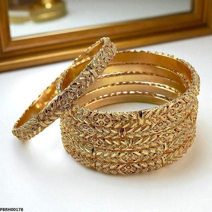 PBRH00178 MZM  Rope Twist Bangles 6 Pcs Set - PBRH