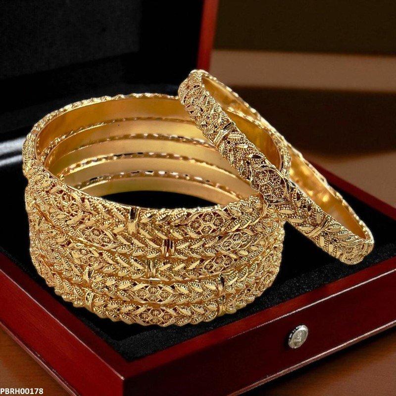 PBRH00178 MZM  Rope Twist Bangles 6 Pcs Set - PBRH