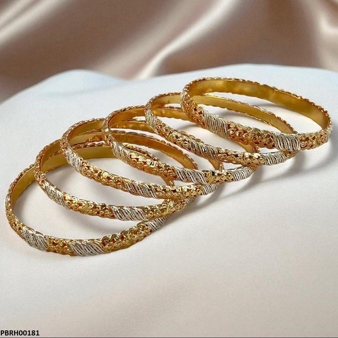 PBRH00181 MZM Antique Bangles 6 Pcs Set - PBRH