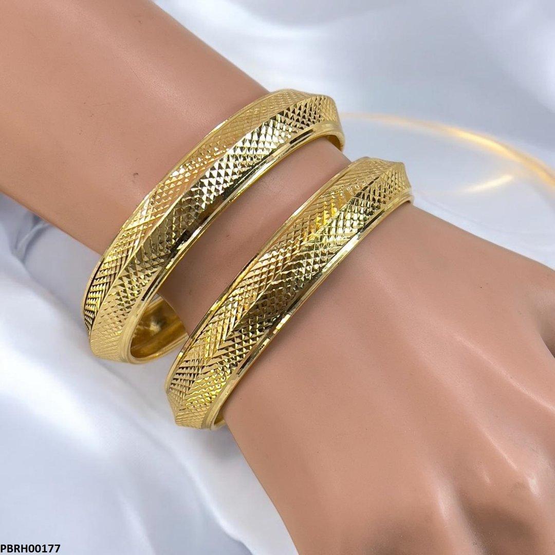 PBRH00177 MZM Texture Bangles 6 Pcs Set - PBRH