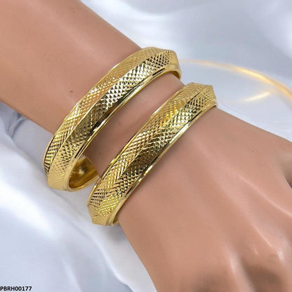 PBRH00177 MZM Texture Bangles 6 Pcs Set - PBRH