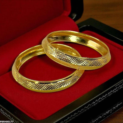 PBRH00177 MZM Texture Bangles 6 Pcs Set - PBRH