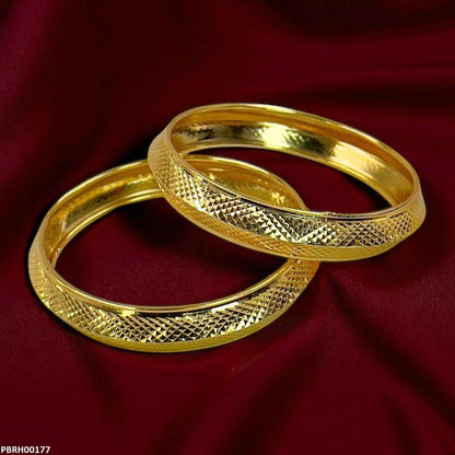 PBRH00177 MZM Texture Bangles 6 Pcs Set - PBRH