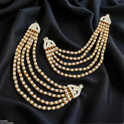 OTH00001  FRN Round Pearl Earring Saharay - OTHH