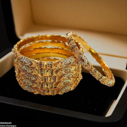 PBRH00189 SDQ Marquise Bangles 6 Pcs Set - PBRH