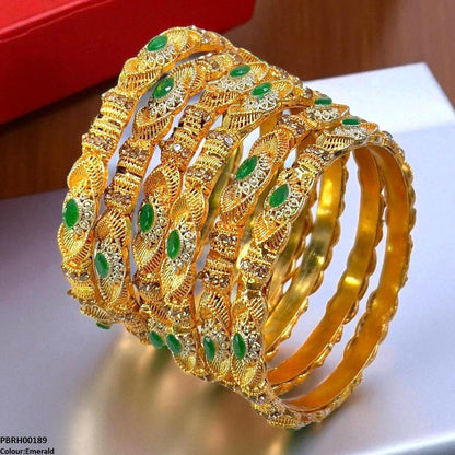PBRH00189 SDQ Marquise Bangles 6 Pcs Set - PBRH