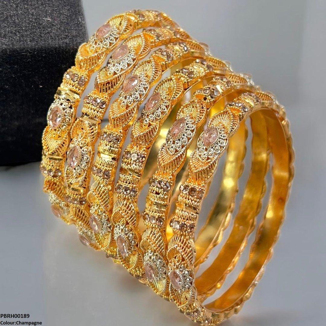 PBRH00189 SDQ Marquise Bangles 6 Pcs Set - PBRH