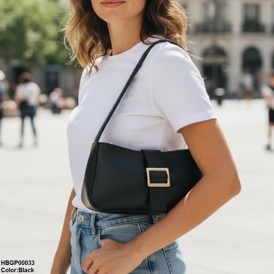 HBGP00033 Midnight Buckle Armpit Ladies Hand Bag