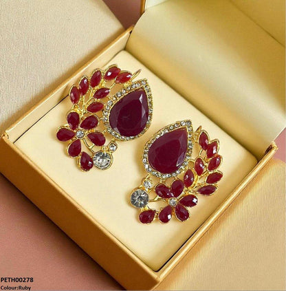 PETH00278 FRN Tear Flower Tops Pair - PETH