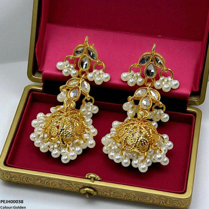 PEJH00038 SDQ Tear/Pearl Drop Jhumki - PEJH