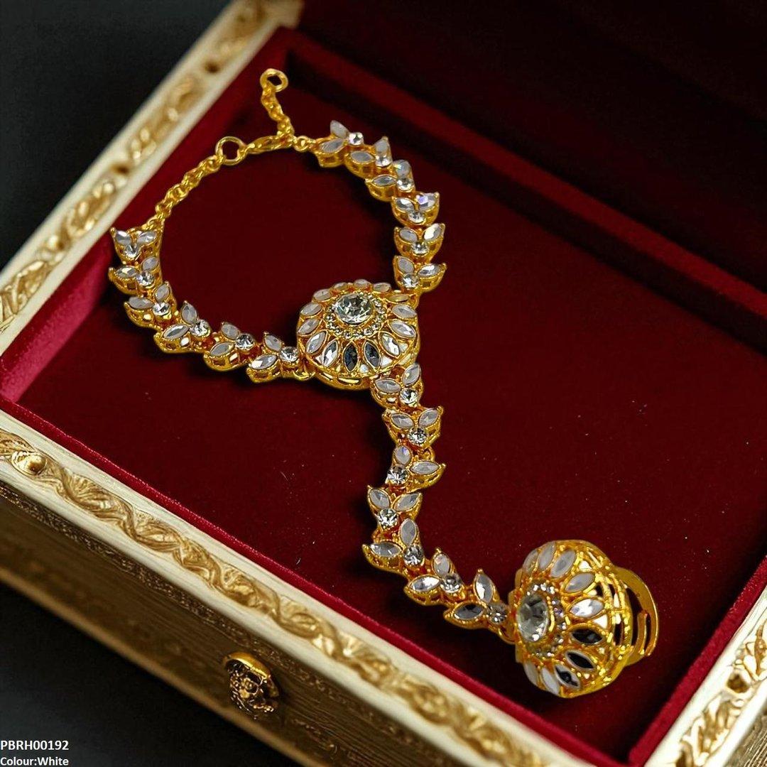 PBRH00192 FRN Marquise/Round Angla Bracelet Adjustable - PBRH