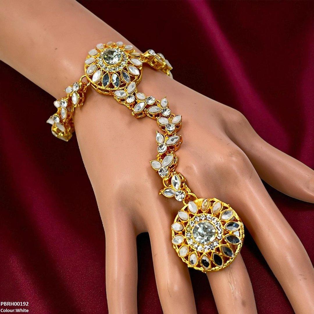 PBRH00192 FRN Marquise/Round Angla Bracelet Adjustable - PBRH