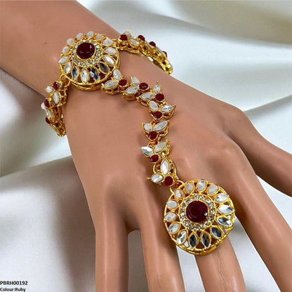 PBRH00192 FRN Marquise/Round Angla Bracelet Adjustable - PBRH