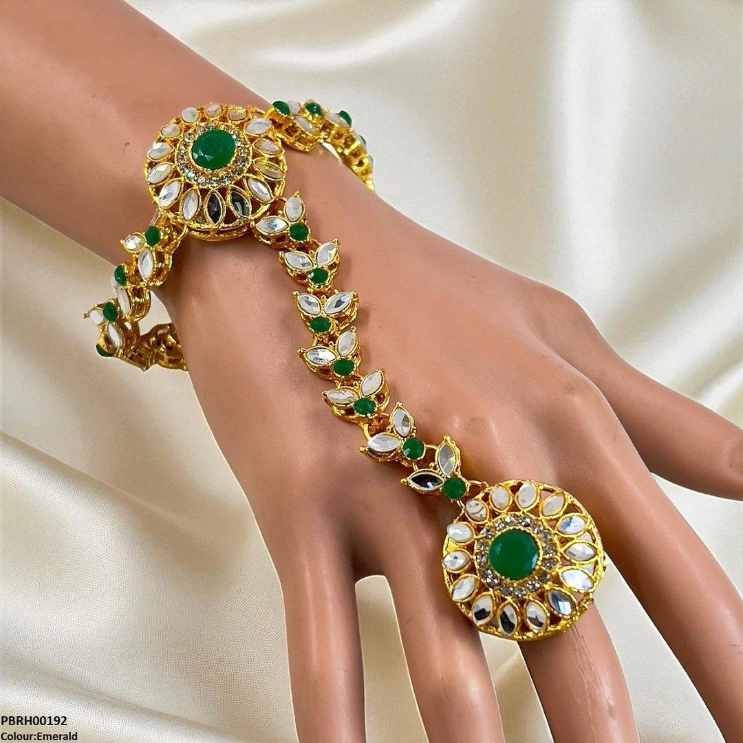 PBRH00192 FRN Marquise/Round Angla Bracelet Adjustable - PBRH