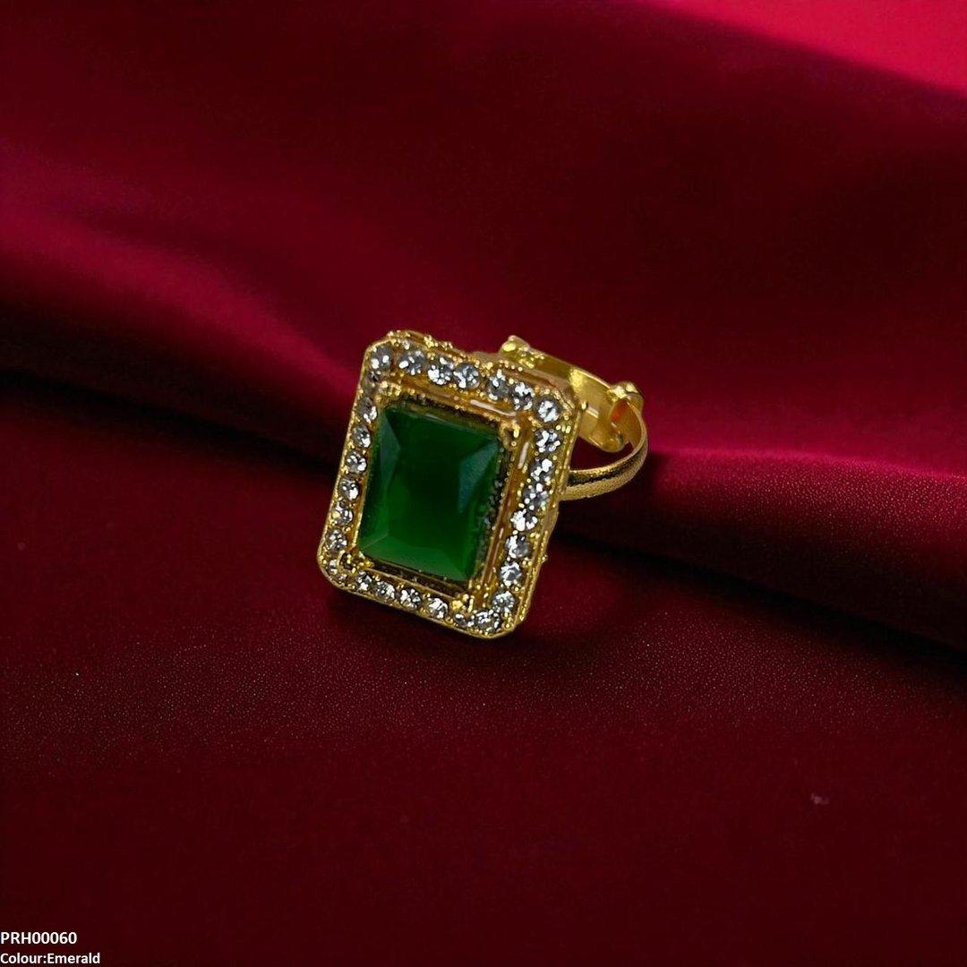 PRH00060 FRN Square Stone Ring Adjustable - PRH