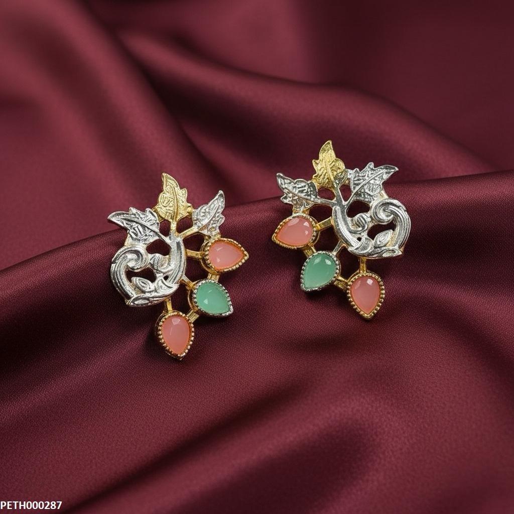 PETH00287 MZM Tear Pink/Mint Leaf Tops Pair - PETH