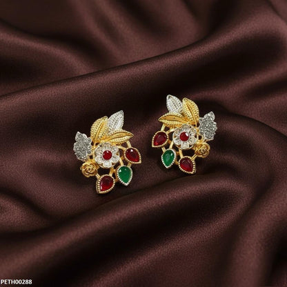 PETH00288 MZM Tear Flower/Leaf Tops Pair - PETH