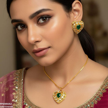 PPSH00262 FRN Heart Drop Pedant Set - PPSH