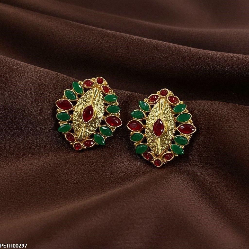 PETH00297 MZM Marquise Stone Tops Pair - PETH