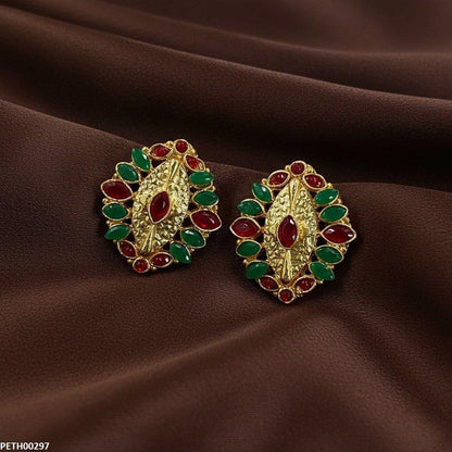 PETH00297 MZM Marquise Stone Tops Pair - PETH