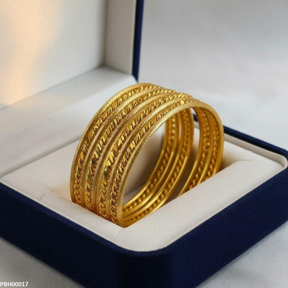 PBH00017 FRN Twisted/Rope 7 Pcs Of Bangles Set - PBH