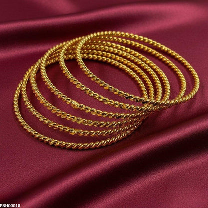 PBH00018 FRN Rope 6 Pcs Of Bangles Set - PBH
