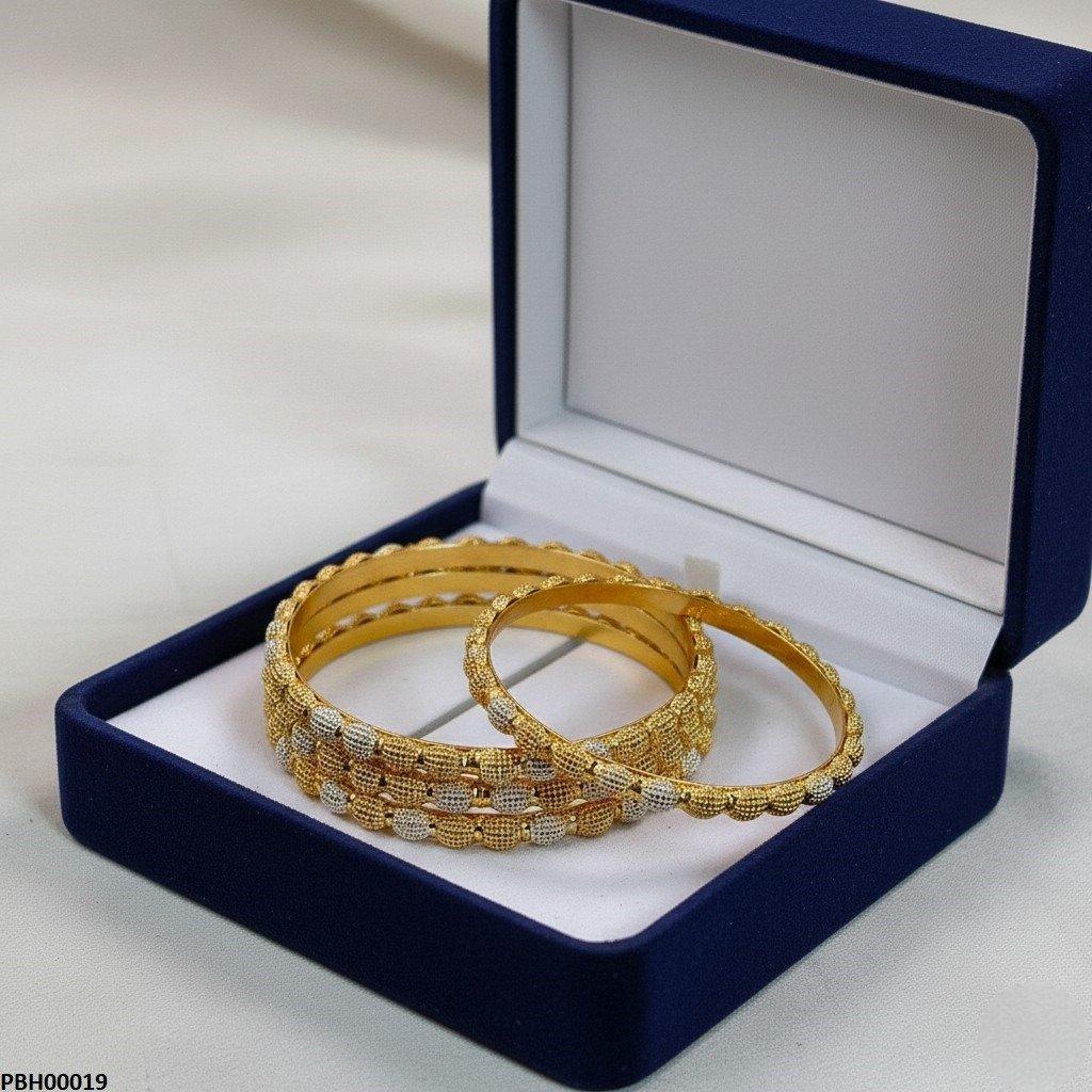 PBH00019 MZM Dotted/Cluster Ball 4 Pcs Of Bangles Set - PBH