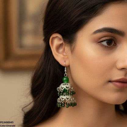 PEJH00045 SDQ Double Jhumki Drop - PEJH