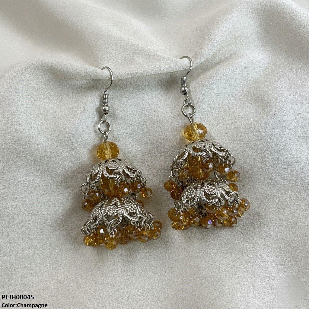 PEJH00045 SDQ Double Jhumki Drop - PEJH