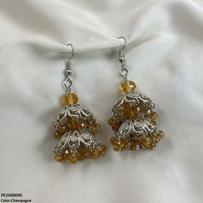 PEJH00045 SDQ Double Jhumki Drop - PEJH