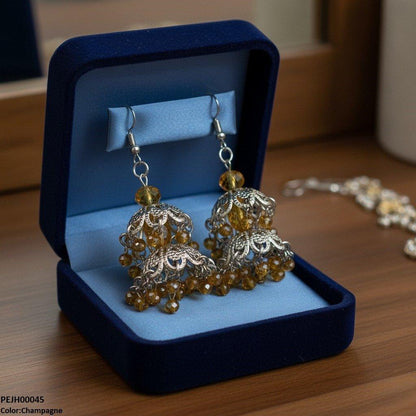 PEJH00045 SDQ Double Jhumki Drop - PEJH