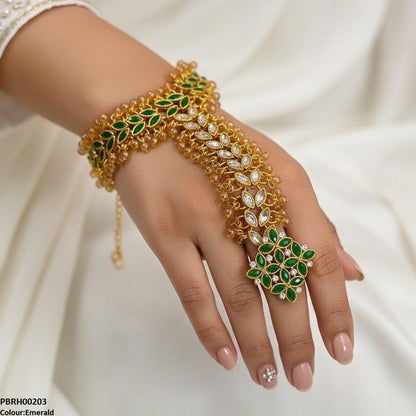 PBRH00203 FRN Flower  Angla Bracelet Adjustable - PBRH