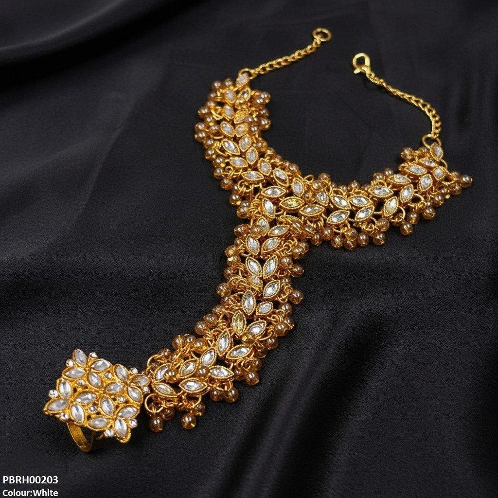 PBRH00203 FRN Flower  Angla Bracelet Adjustable - PBRH