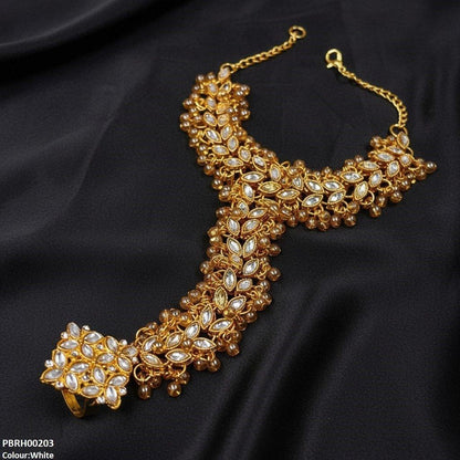 PBRH00203 FRN Flower  Angla Bracelet Adjustable - PBRH