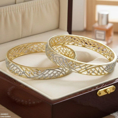 LBH00023 ANI Round Stone Bangle Set - LBH