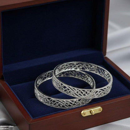 LBH00023 ANI Round Stone Bangle Set - LBH