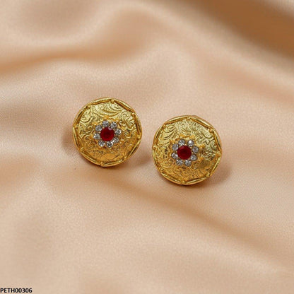 PETH00306 MZM Round Stone Tops Pair - PETH