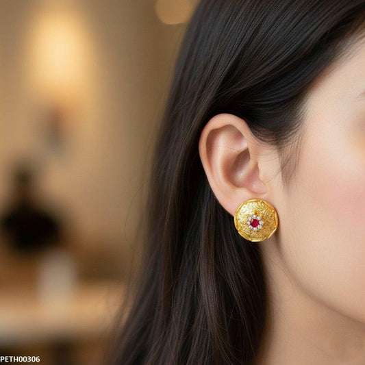 PETH00306 MZM Round Stone Tops Pair - PETH